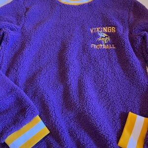 NFL Vikings Purple Fleece Sweatshirt Football